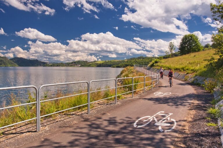 Szlaban na VeloDunajec w Nowym Sączu. Fragment ścieżki będzie zamknięty