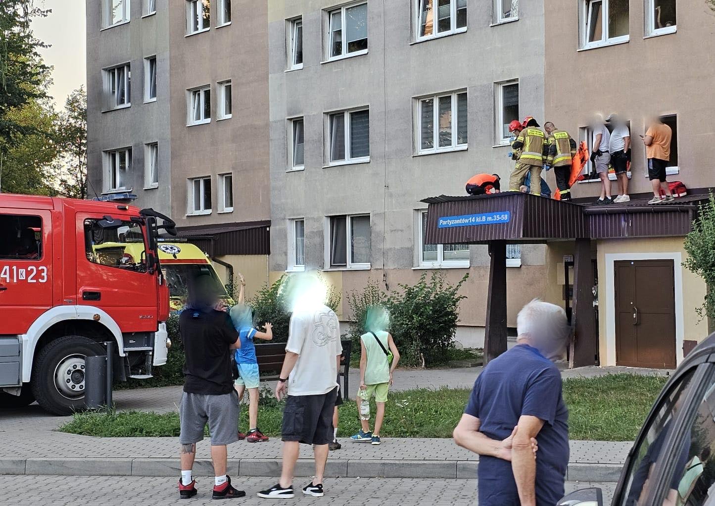 upadek z wysokości, Nowy Sącz