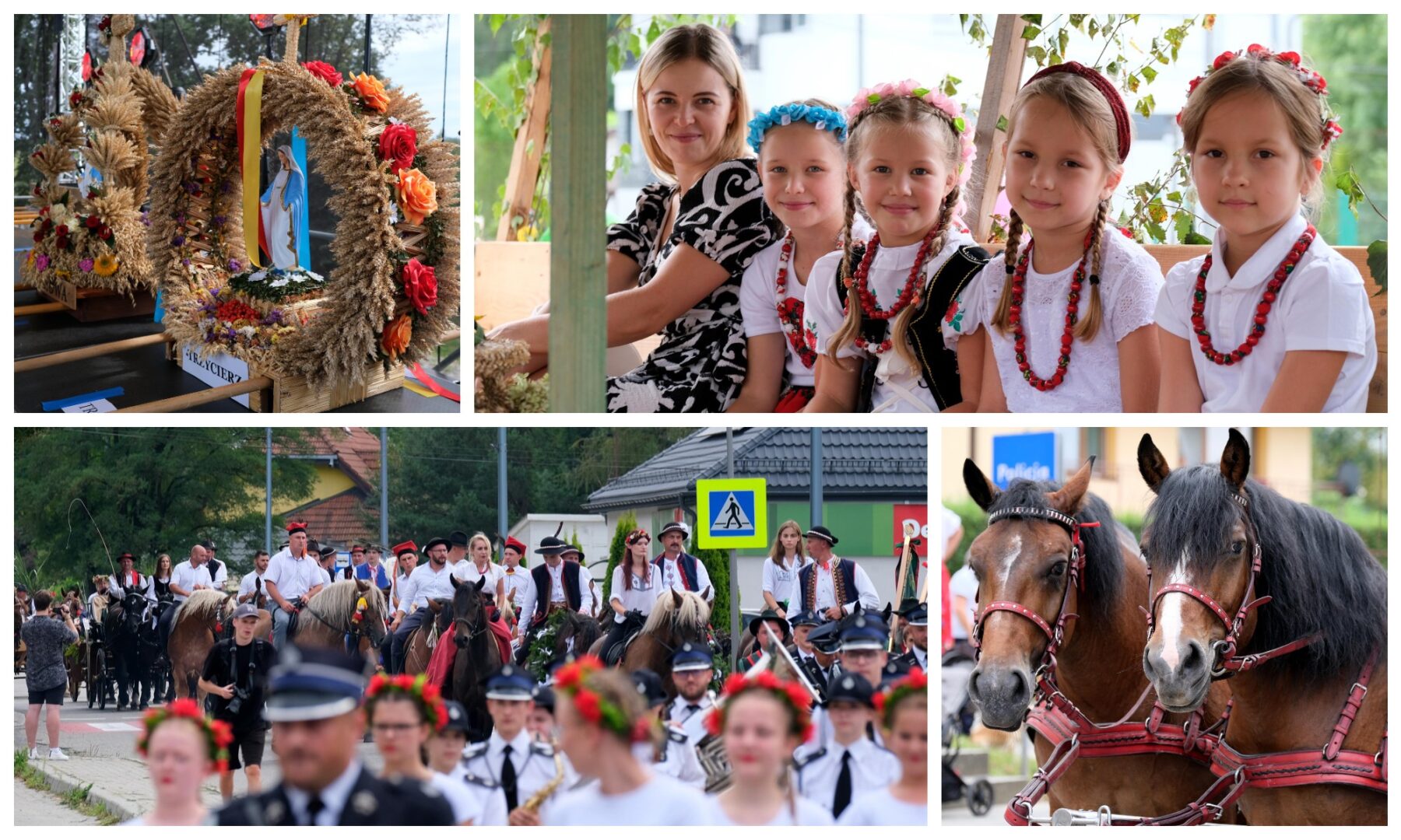 korowód dożynkowy Korzenna