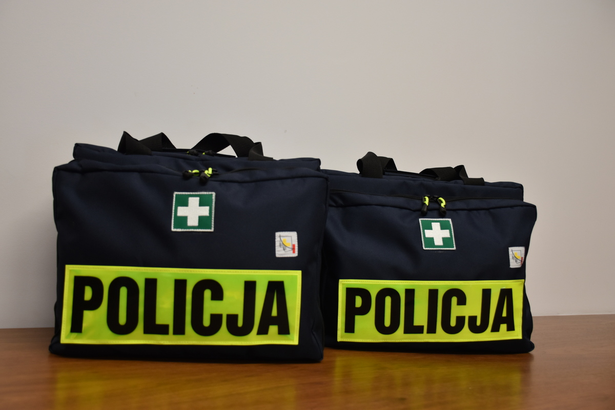 torby medyczne, policja Tymbark