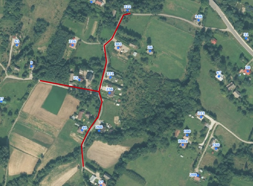 Klęczany, roboty drogowe