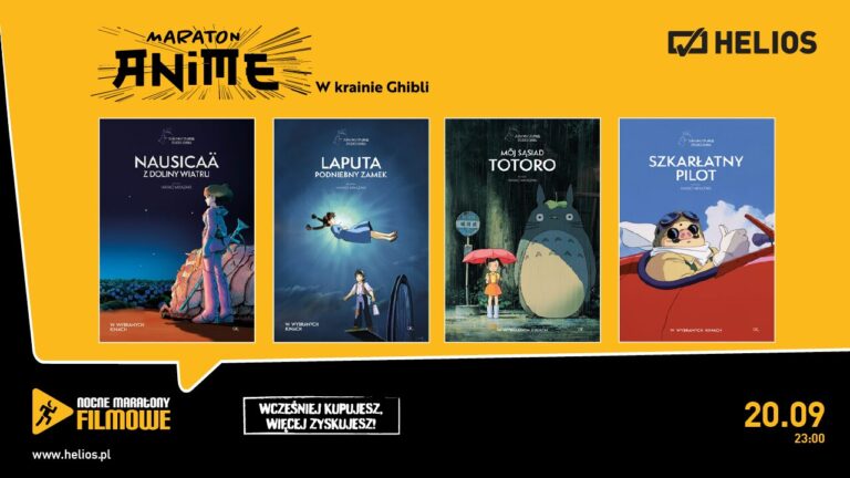 Mamy wejściówki na MARATON ANIME w kinie HELIOS! Chętni?