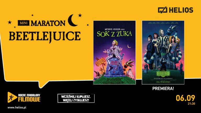 Rozdajemy bilety na mini maraton BEETLEJUICE. Chętni?