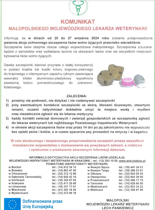szczepienie lisów
