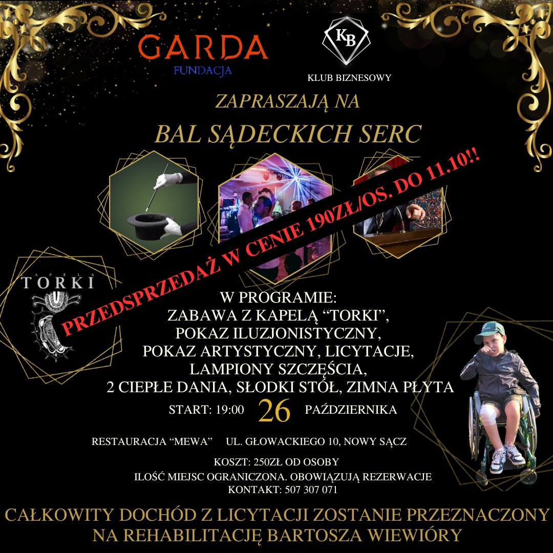 Bartek Wiewióra, Garda, bal charytatywny
