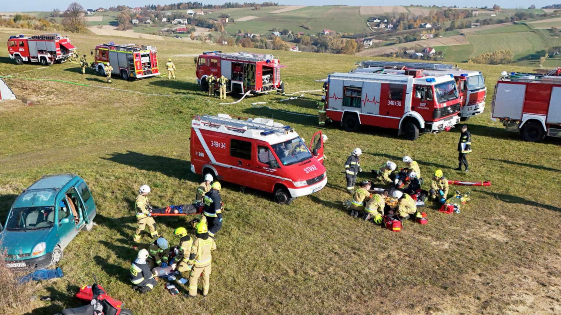 strażackie ćwiczenia, Sądecczyzna