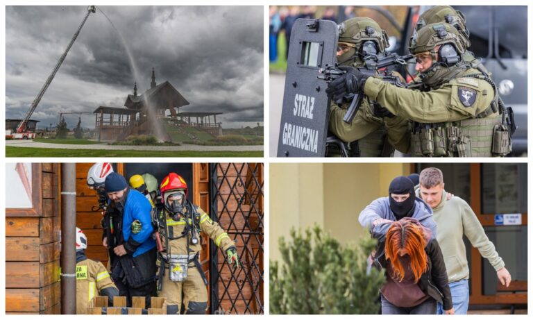 Odbijanie zakładników, pożar, wszystkie służby w akcji. ,,Opoka” i Ołtarz Papieski ocalone [FOTOGALERIA]