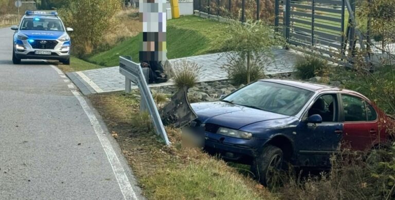 Miał stracić panowanie nad pojazdem przez sarnę…której nie było
