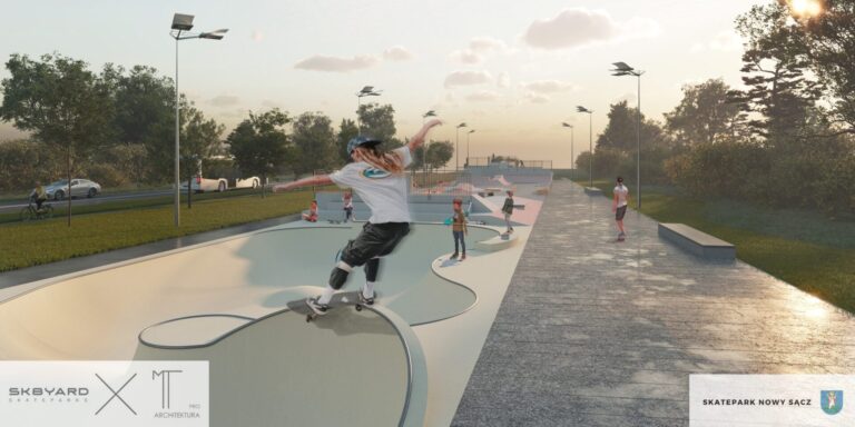 Jest pozwolenie na budowę. W Nowym Sączu powstanie nowoczesny skatepark