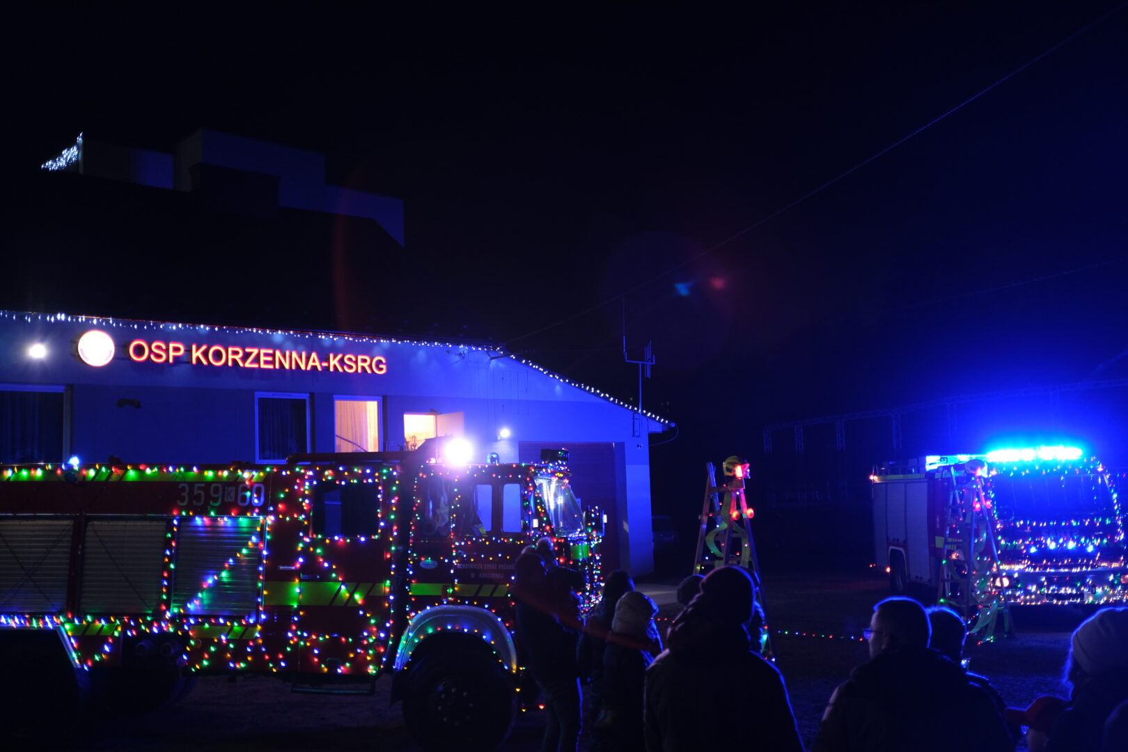 OSP Korzenna, strażackie choinki, Mikołaj