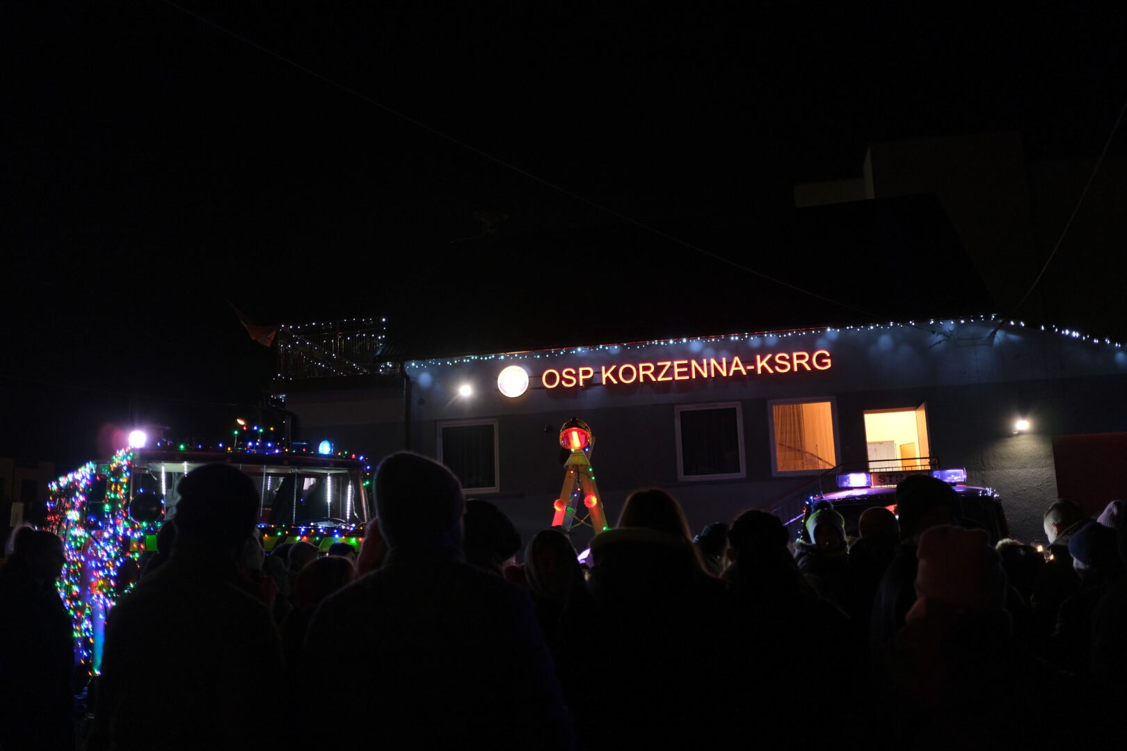 OSP Korzenna, strażackie choinki, Mikołaj