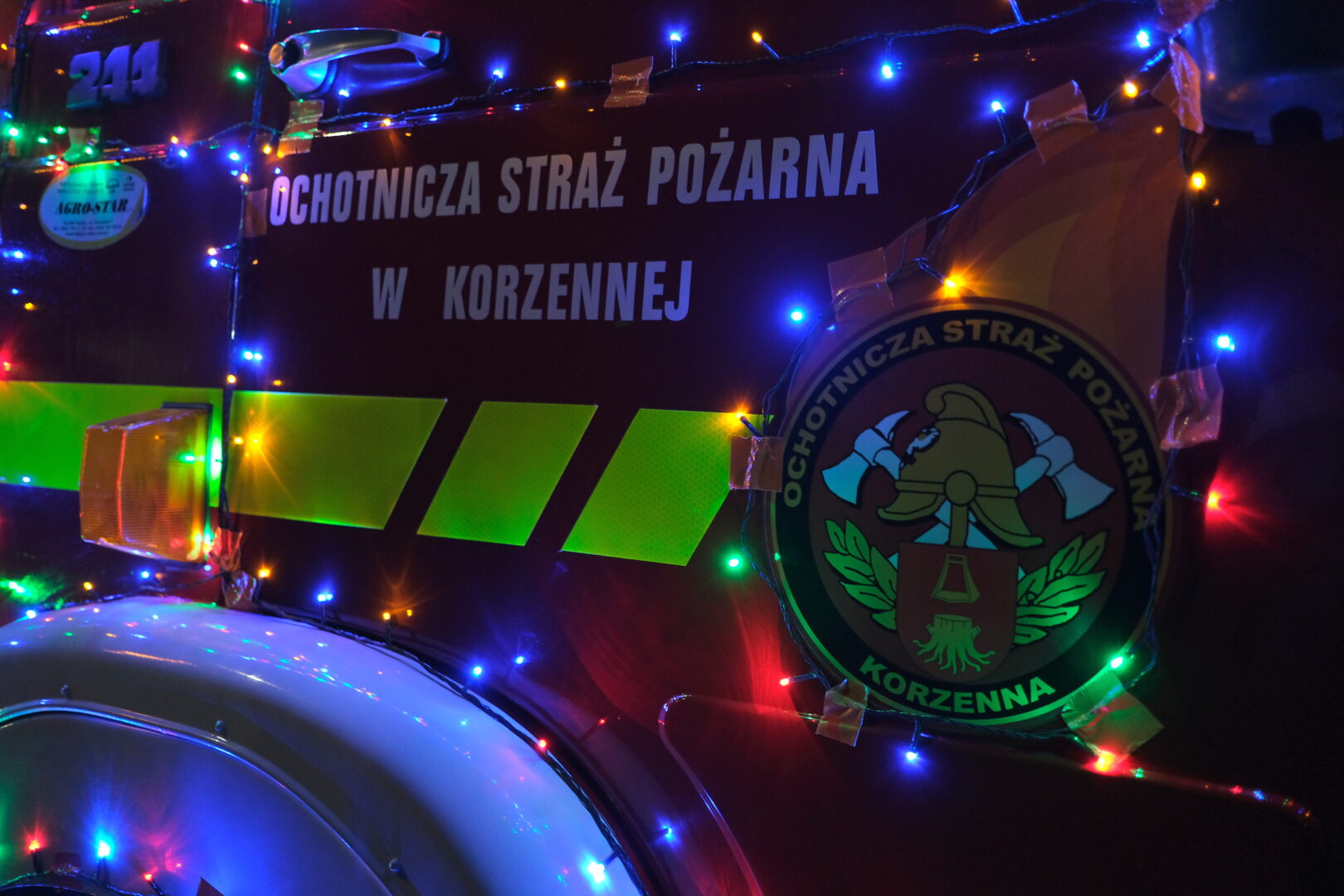 OSP Korzenna, strażackie choinki, Mikołaj