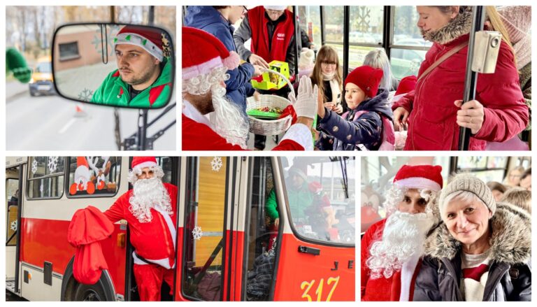 Zamiast sanek i reniferów, był autobus i słodycze