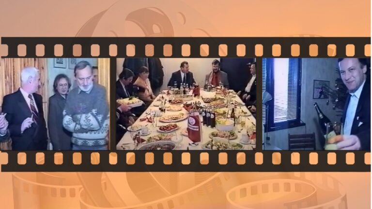 Przy suto zastawionym stole spotkali się sądeccy dziennikarze z politykami… Kogo rozpoznasz?