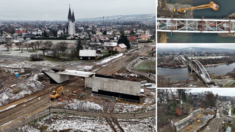 Przymusowo omijane zakątki Nowego Sącza z lotu ptaka… Tak wygląda sądecki „front” inwestycji wartej miliard