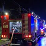 pożar stodoły Nowy Sącz