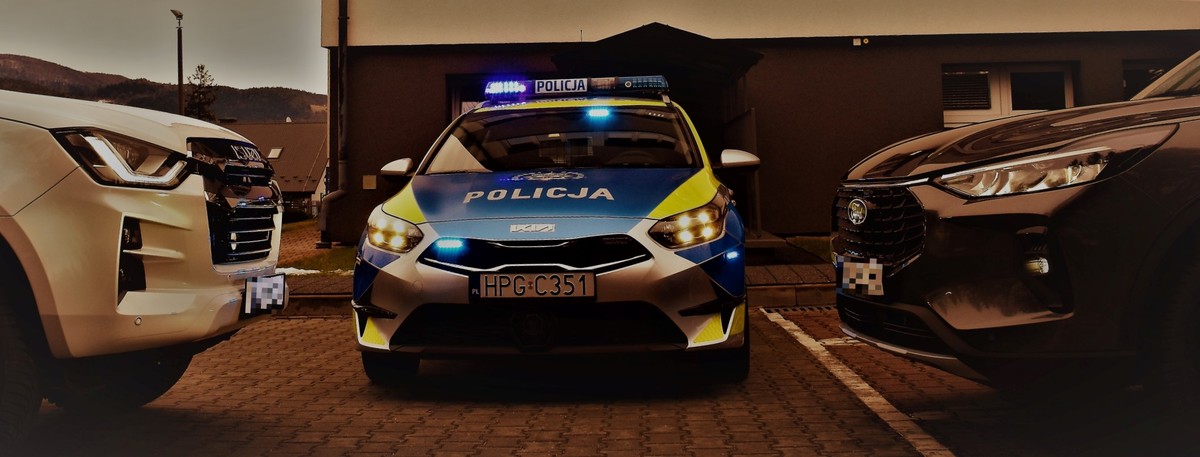radiowozy Limanowa, policja