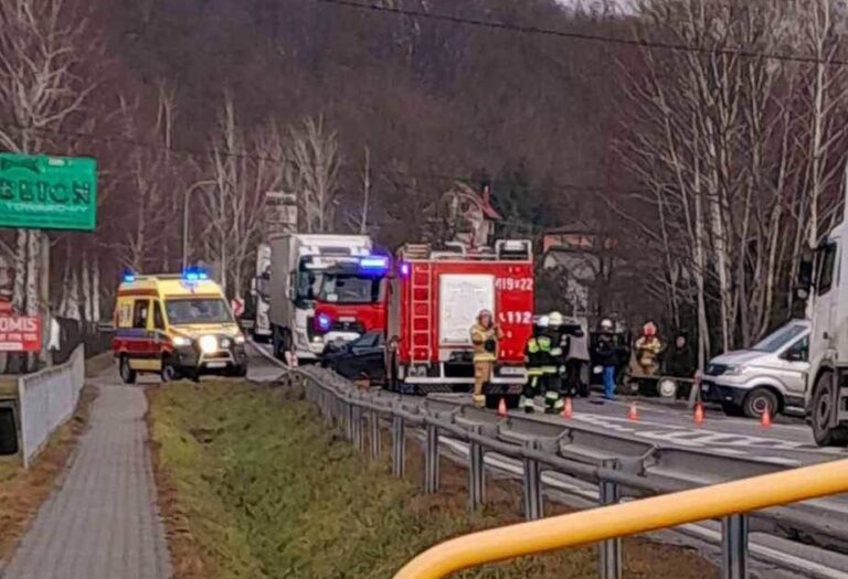 Zablokowana droga krajowa nr 75 Brzesko – Nowy Sącz