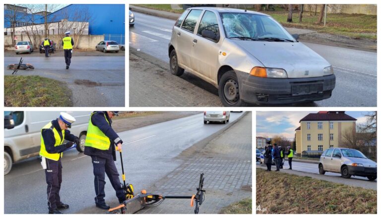 Osobówka zderzyła się z hulajnogą. Mogło dojść do tragedii