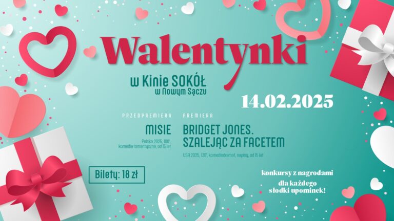Spędźcie Walentynki w Kinie SOKÓŁ!