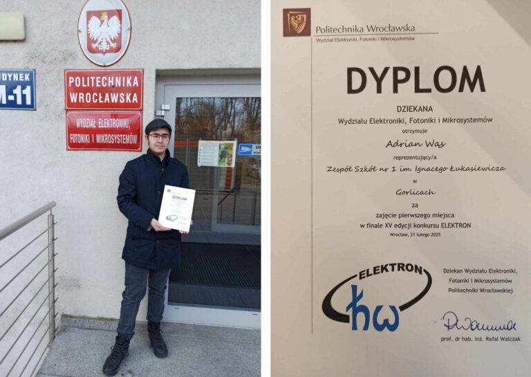 Chłopak z Gorlic najlepszym elektronikiem w Polsce
