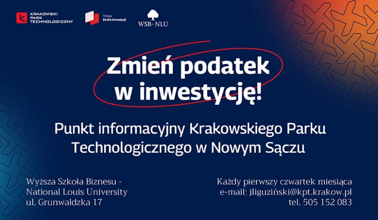 Krakowski Park Technologiczny uruchamia punkt informacyjny w Nowym Sączu