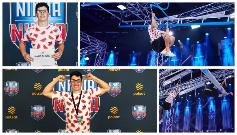 Grybów: Jakub Gliński na torze Ninja Warrior Polska