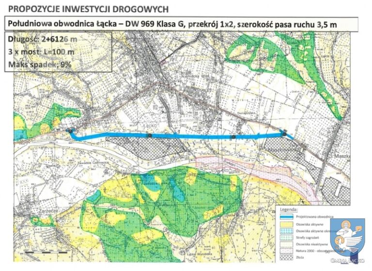 Budowa obwodnicy Łącka z dofinansowaniem z UE w wysokości ponad 92 mln zł