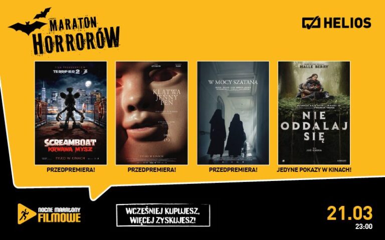 Rozdajemy bilety na MARATON HORRORÓW! Chętni?
