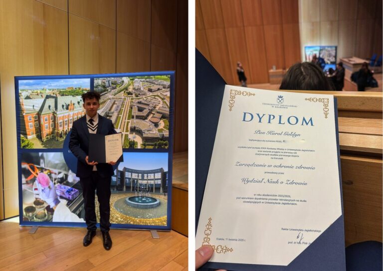 Uczeń ,,Gastronoma” laureatem prestiżowego konkursu UJ