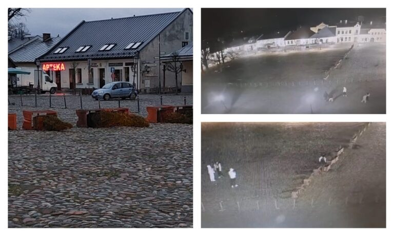 Wandale na rynku w Starym Sączu. Wszystko nagrała kamera