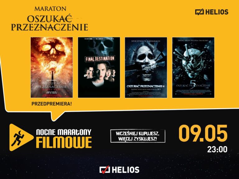 Rozdajemy bilety na MARATON OSZUKAĆ PRZEZNACZENIE! Chętni?