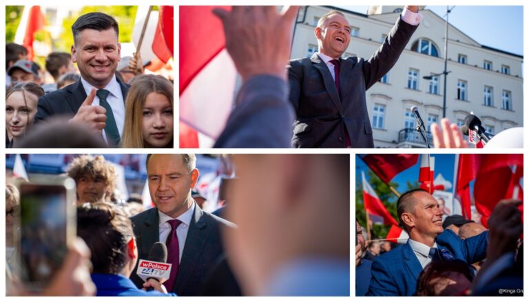 Ostatnie godziny przed ciszą wyborczą. Karol Nawrocki kończy kampanię z mocnym przekazem [ZDJĘCIA]