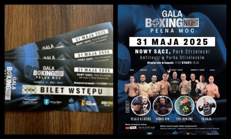 KONKURS. Mamy dla Was bilety na Galę Boxing Night Pełna Moc