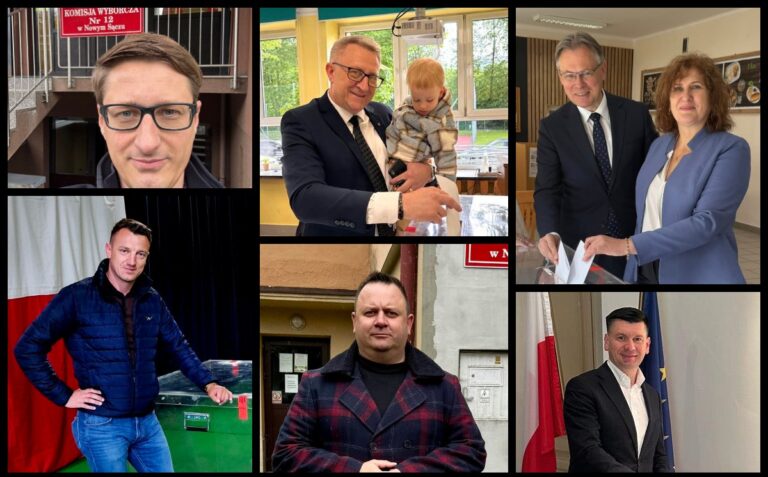 Sądeccy politycy i samorządowcy przy urnach wyborczych [ZDJĘCIA]