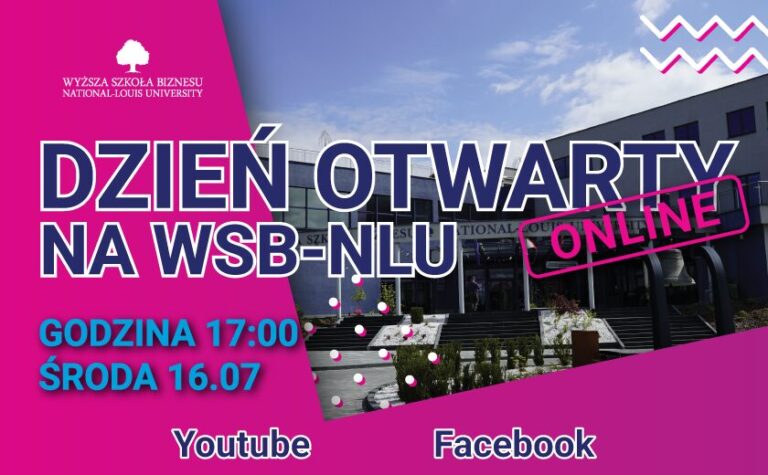 Dzień Otwarty online w WSB-NLU już jutro,16 lipca. Zawody przyszłości – jak studia kształtują kompetencje jutra?