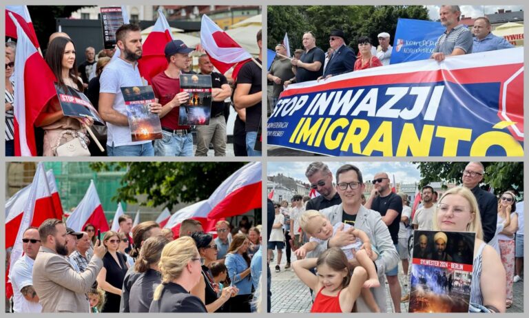 Protest w Nowym Sączu przeciwko nielegalnej imigracji [FILM]