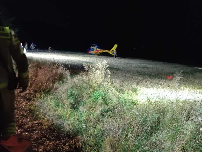 Wypadek nastolatka na hulajnodze. W akcji śmigłowiec LPR