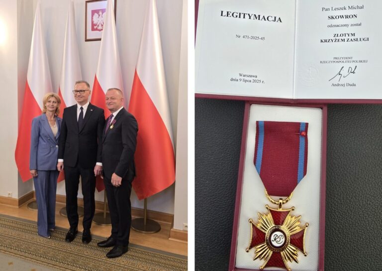 Wójt gminy Korzenna z wyjątkowym odznaczeniem za swoją działalność