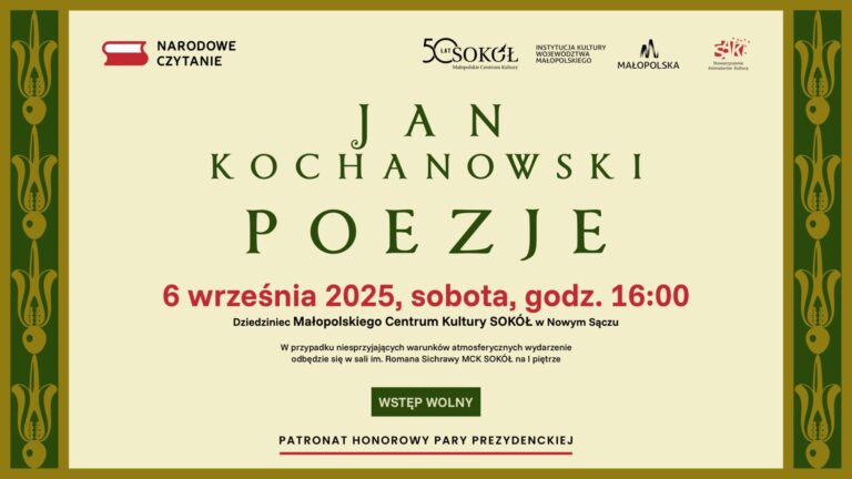 14. Narodowe Czytanie z MCK SOKÓŁ w Nowym Sączu