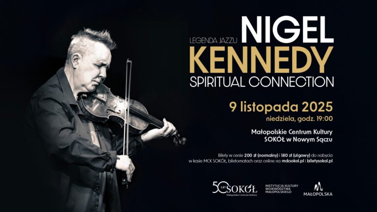 Nigel Kennedy zagra w Nowym Sączu! Wyjątkowy koncert na 50-lecie Małopolskiego Centrum Kultury SOKÓŁ
