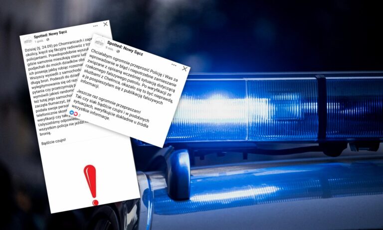 Ostrzeżenie przed fałszywymi policjantami wywołało poruszenie. Mundurowi okazali się prawdziwi