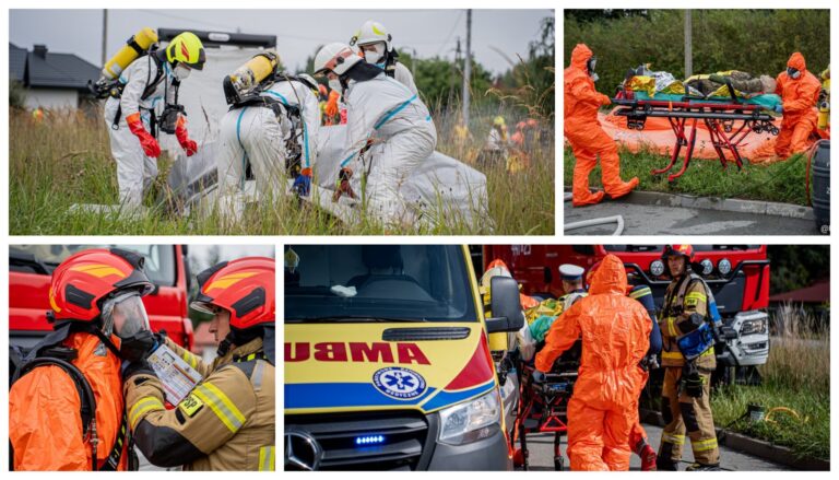 Zdarzenie masowe i amoniak w powietrzu – sprawca zbiegł z miejsca zdarzenia