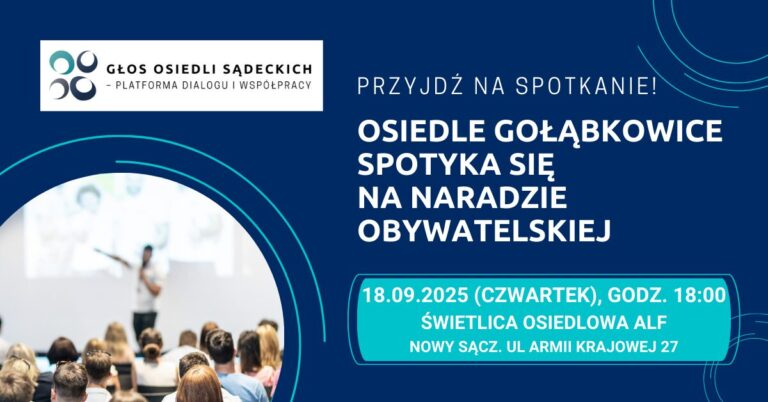 OSIEDLE GOŁĄBKOWICE WYBIERA PRIORYTETY NA NARADZIE OBYWATELSKIEJ