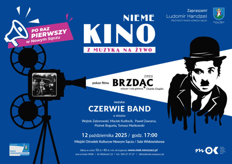 Kino nieme z muzyką na żywo – po raz pierwszy w Nowym Sączu