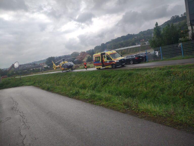 Mężczyzna spadł z wysokości. Na miejsce wezwano LPR