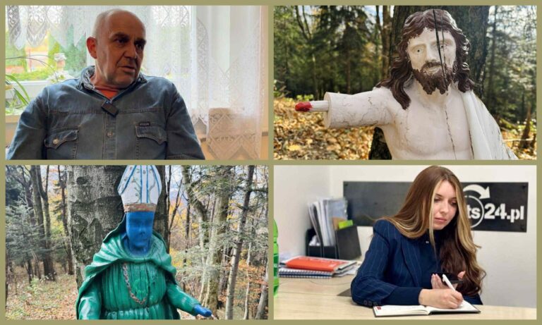 [FILM] Jezus bez nogi i ręki oraz niebieski biskup na zboczu góry Chełm w Kąclowej. Sacrum czy profanum?