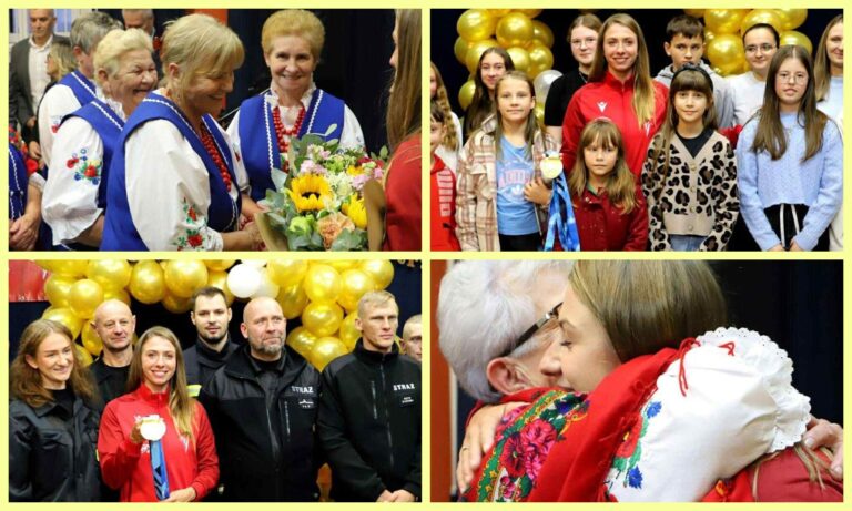 Tak w rodzinnej miejscowości przywitali dwukrotną mistrzynię świata Klaudię Zwolińską