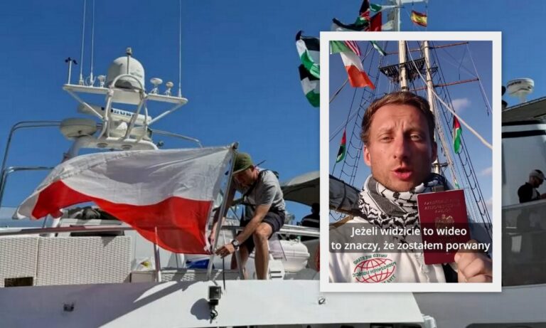 Protest w Nowym Sączu. Statki płynące do Gazy zatrzymane przez Izrael. Byli na nich Polacy