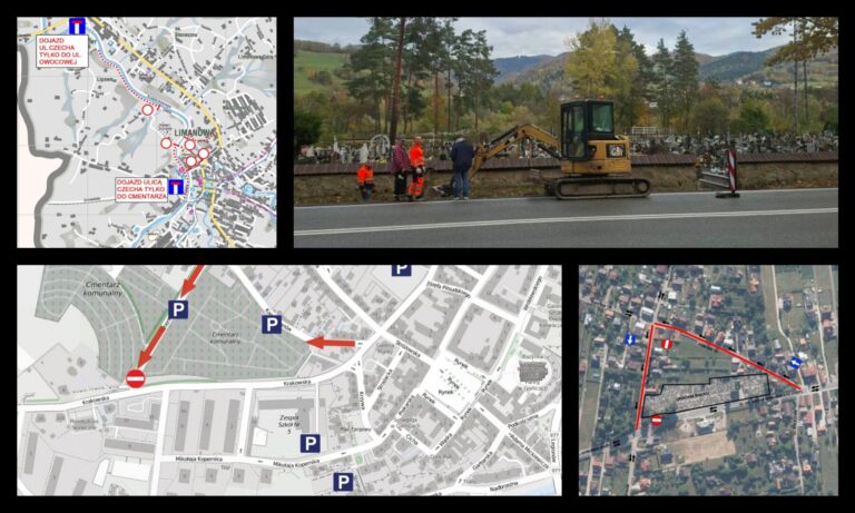 Sądecczyzna, Limanowa, Gorlice. Zmiany w organizacji ruchu w okresie Wszystkich Świętych